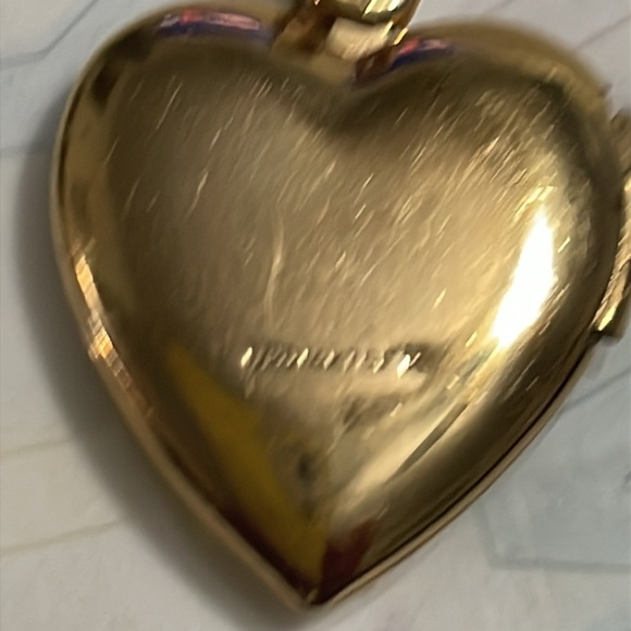 I Love you 14k gold filled locket pendant. - Picture 8 of 9